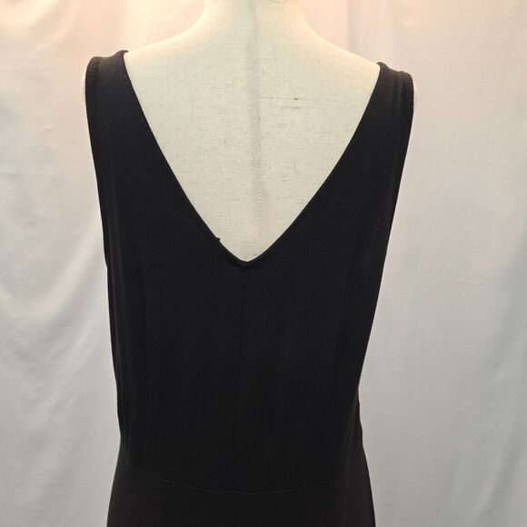 Ann Taylor Comfort Fit Black Maxi Rayon Dress Size Medium - Picture 6 of 8